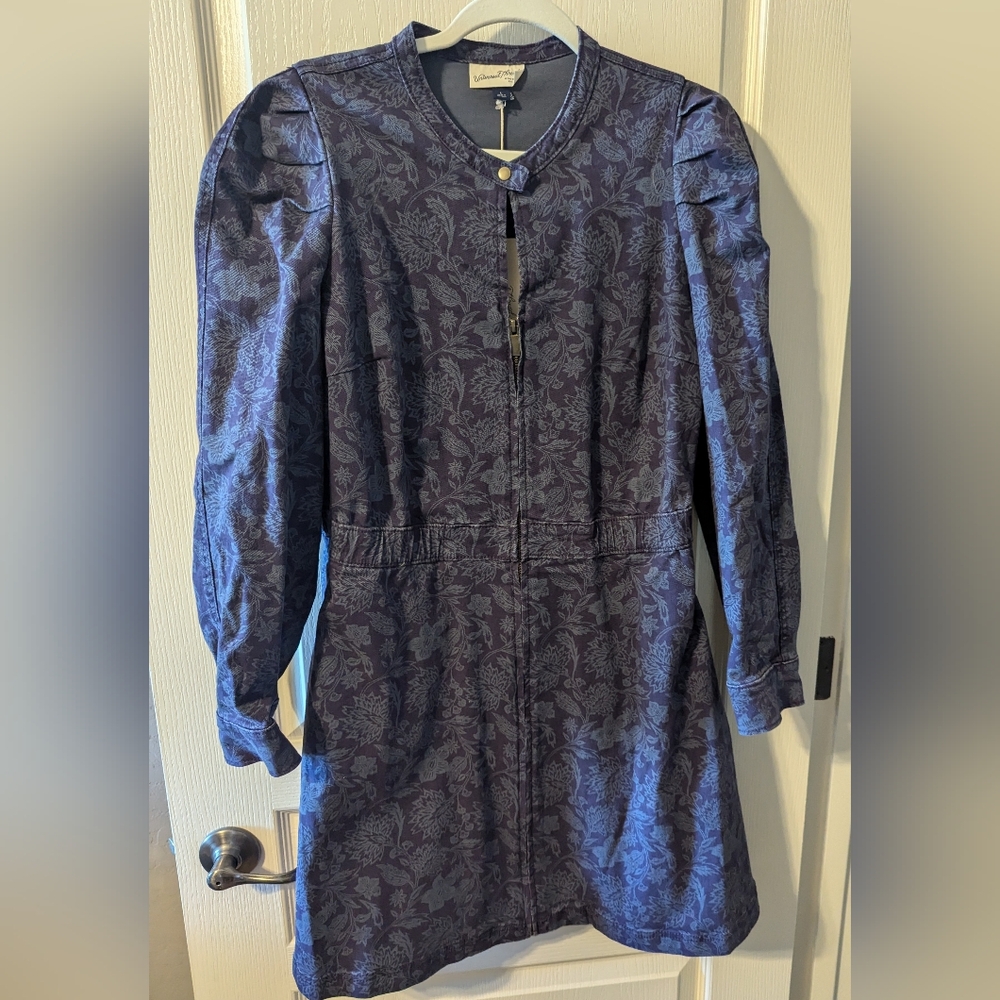 Universal Thread Jacket Dress in Purple Floral Size Large NWT